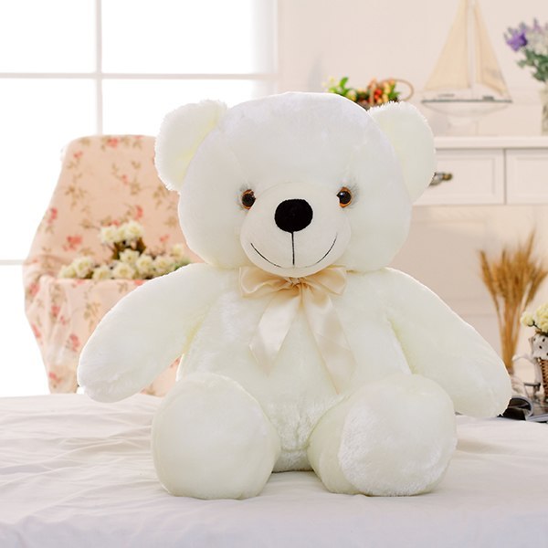 Creative Light Up Led Teddy Bear Stuffed Animals Plush Toy C | Electronic Learning Toys