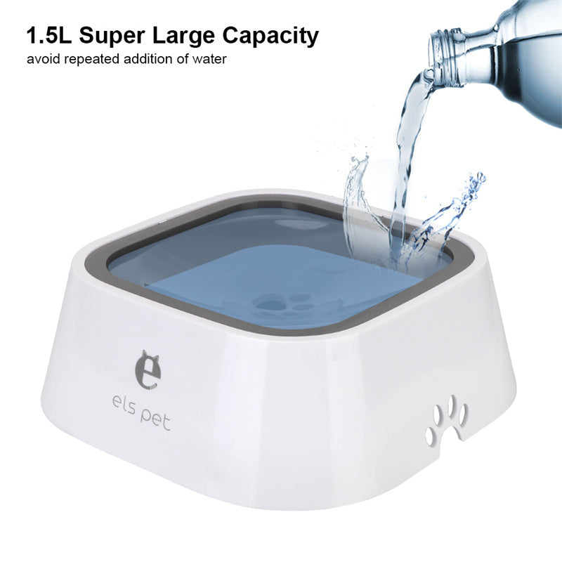 1.5l Cat Dog Water Bowl Carried Floating Bowl Anti-overflow | Other