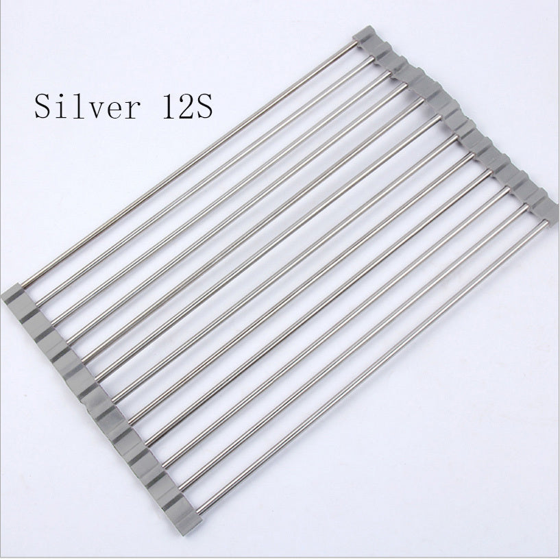 Folding Kitchen Drain Sink Rack Stainless Steel | Other