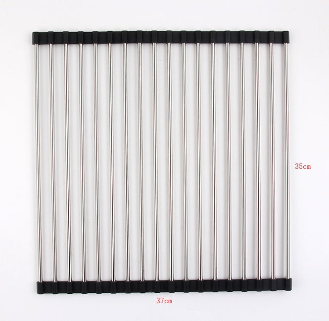 Folding Kitchen Drain Sink Rack Stainless Steel | Other