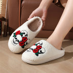 Halloween Skull Rose Slippers Winter Warm Indoor Floor Bedro | Other