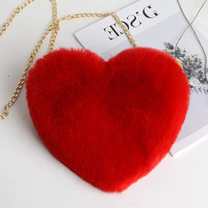 Love Bags For Women Plush Chain Shoulder Bags Valentine's Da | Luggage & Bags