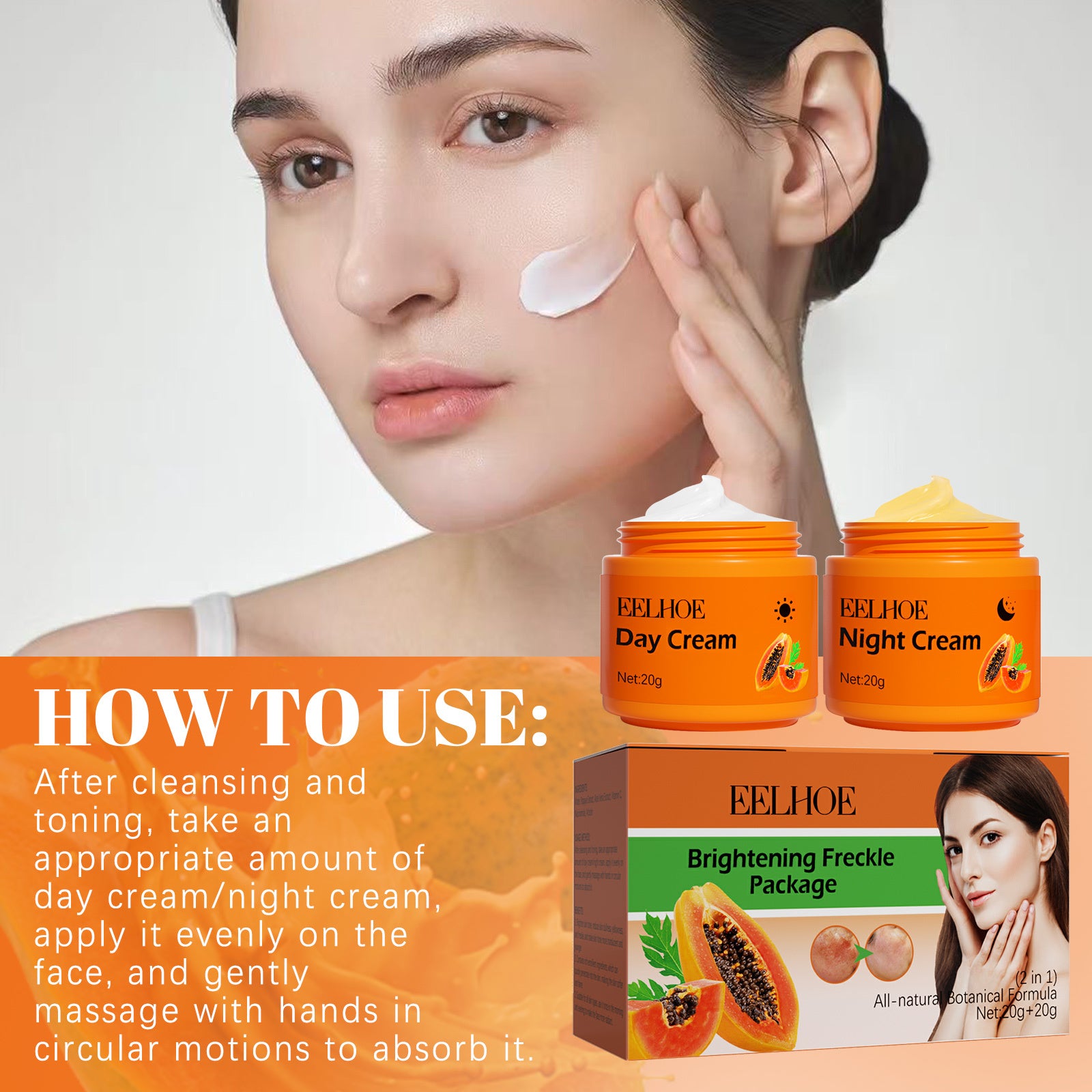 Eelhoe Papaya Whitening Freckle Cream