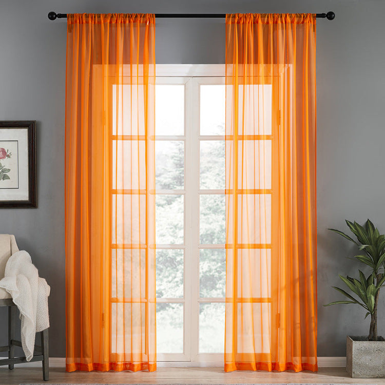 Modern And Simple Pure Color Cotton And Linen Window Screen | Other