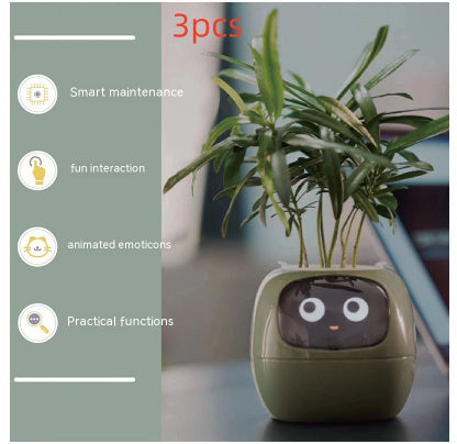 Smart Planter with AI Sensors – Interactive Plant Care with 49+ Expressions & Real-Time Monitoring