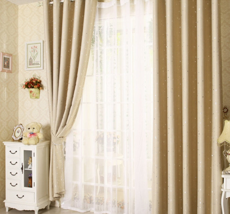Star Print Perforated Finished Curtain | Other
