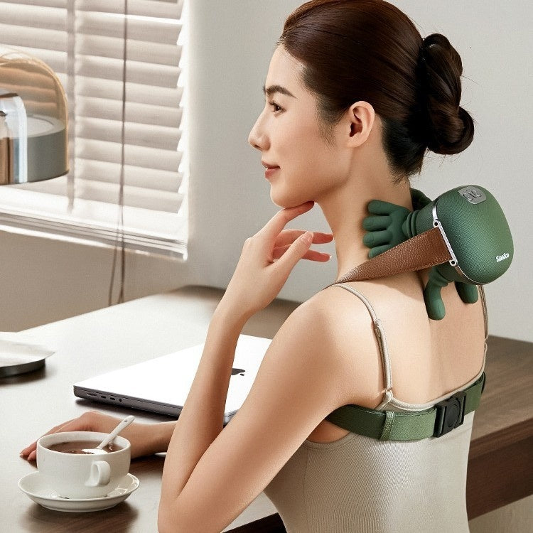Wireless 4D Electric Neck & Shoulder Massager with Heat – Pain Relief & Relaxation
