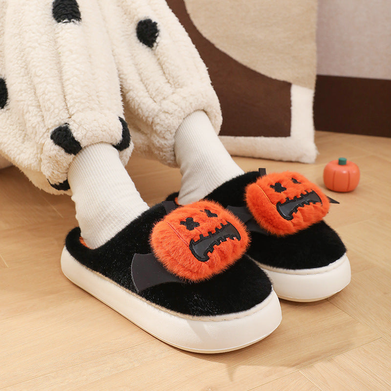 Halloween Cartoon Funny Pumpkin Slippers With Small Wings De | Other