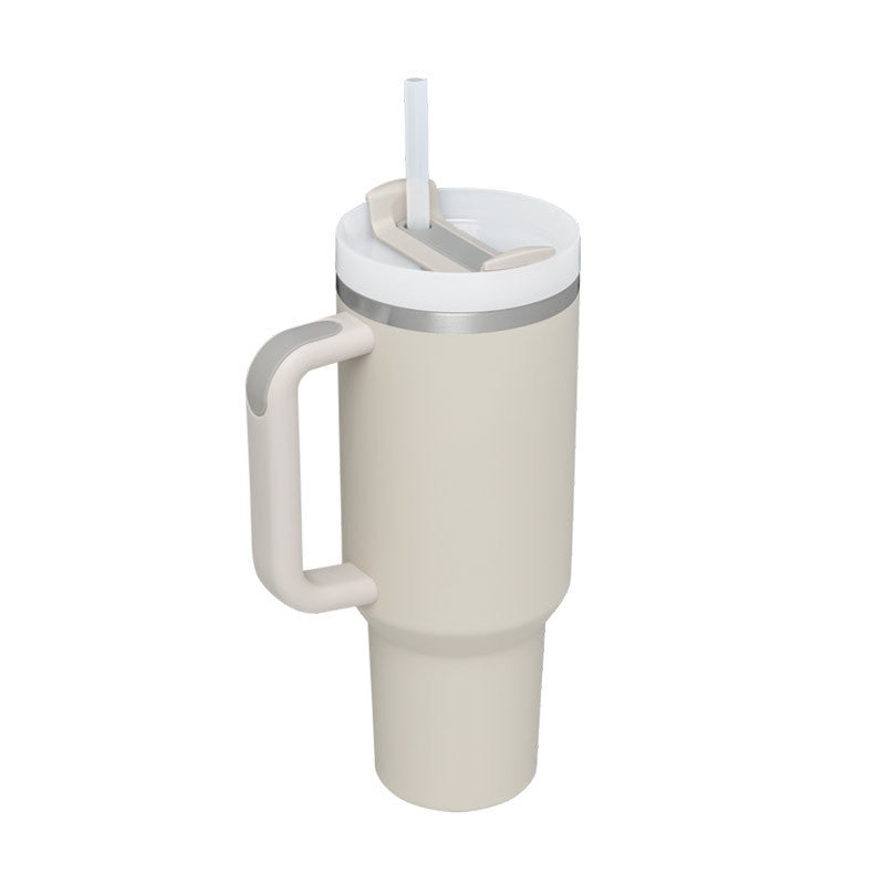 40 Oz Tumbler With Handle Straw Insulated, Stainless Steel S | Other
