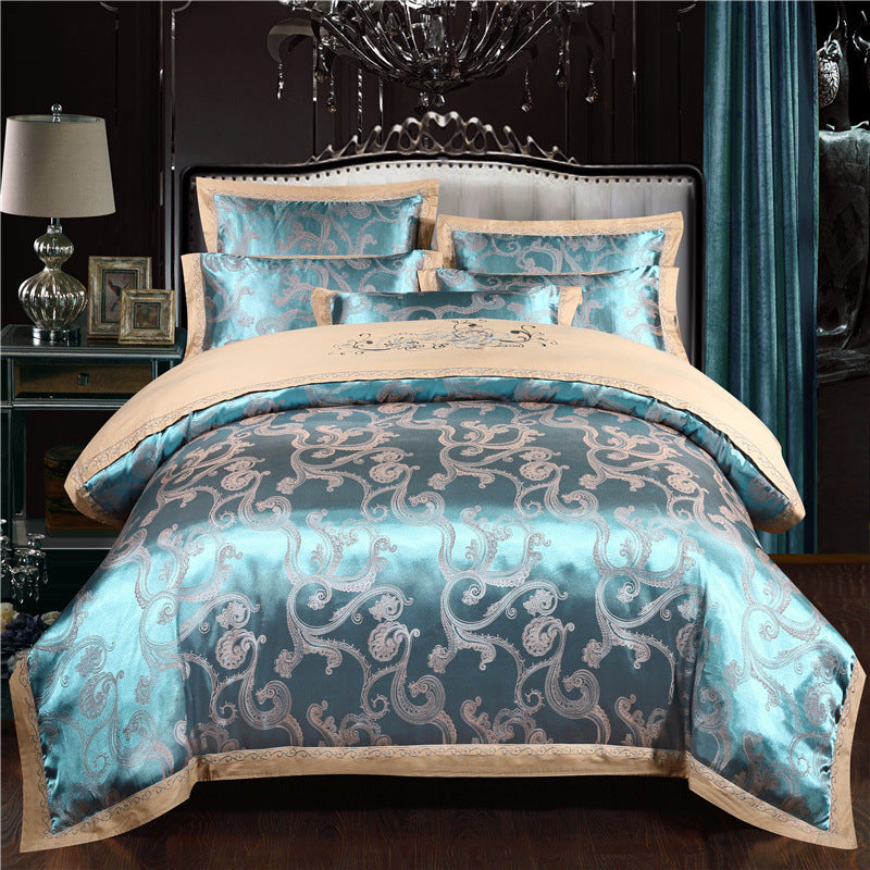 European Style Jacquard Cotton Embroidery Quilt Cover | Other