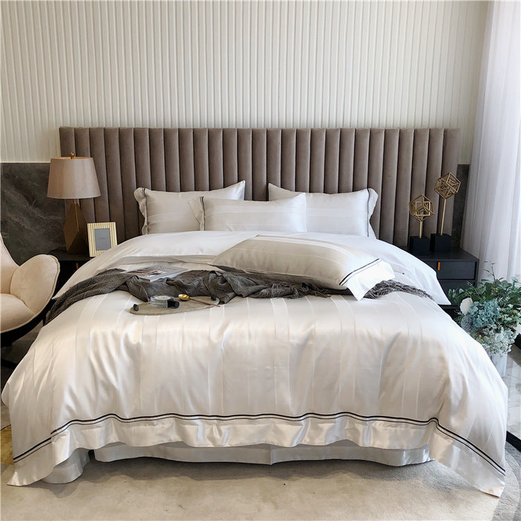 Pure Cotton Four-piece Light Luxury Simple Luxury Spring And | Jewelry & Accessories