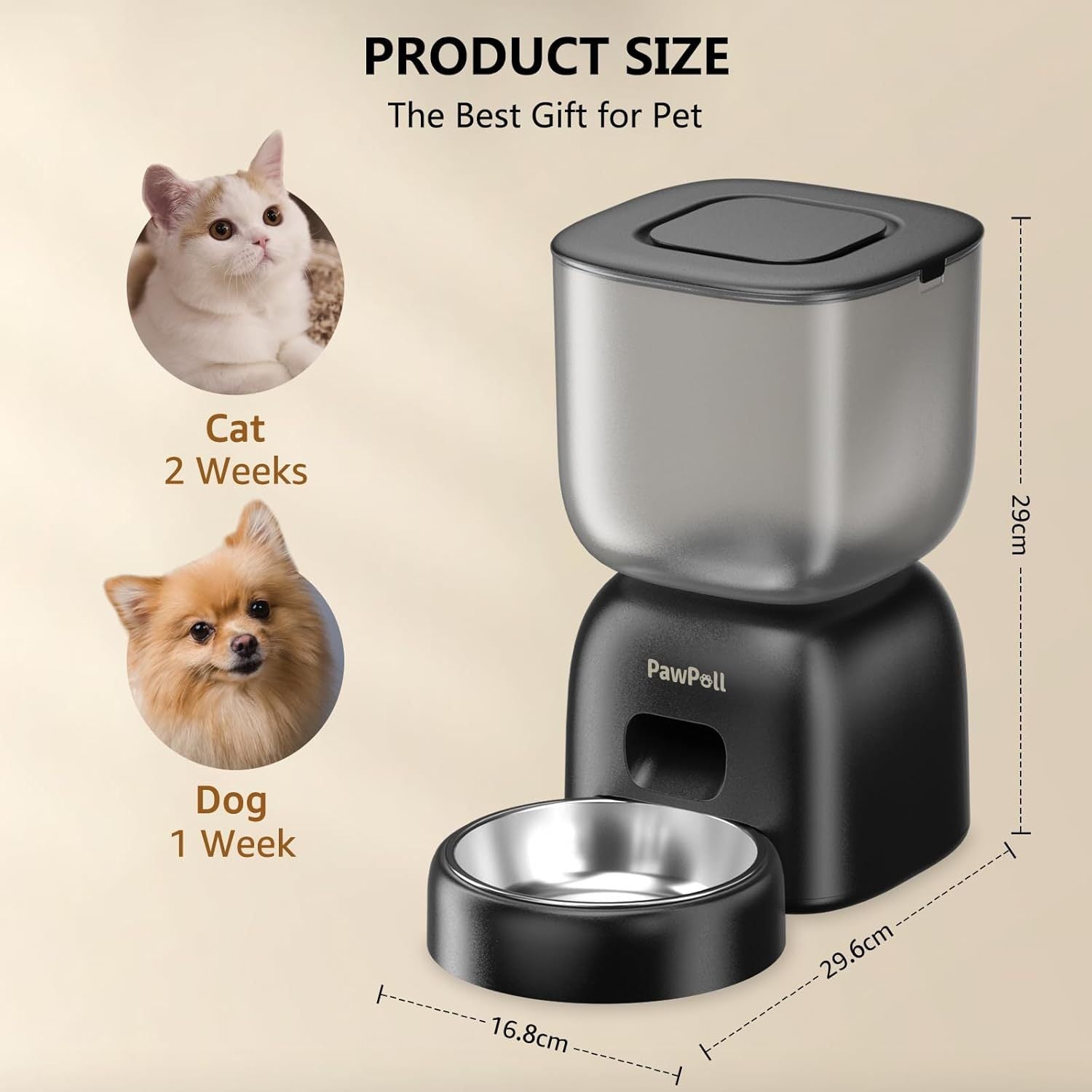 Smart Cat Feeding System - Dual Power Cat Feeder & Water Dis | Other