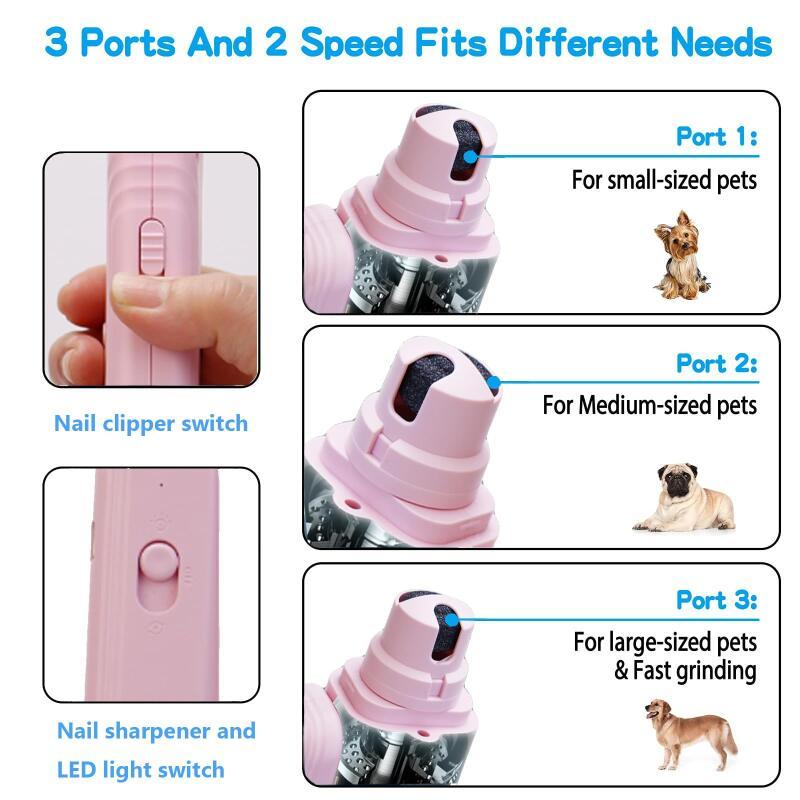 2 In 1 Pet Nail Clippers With Led Light Dog Cat Special Bloo | Other