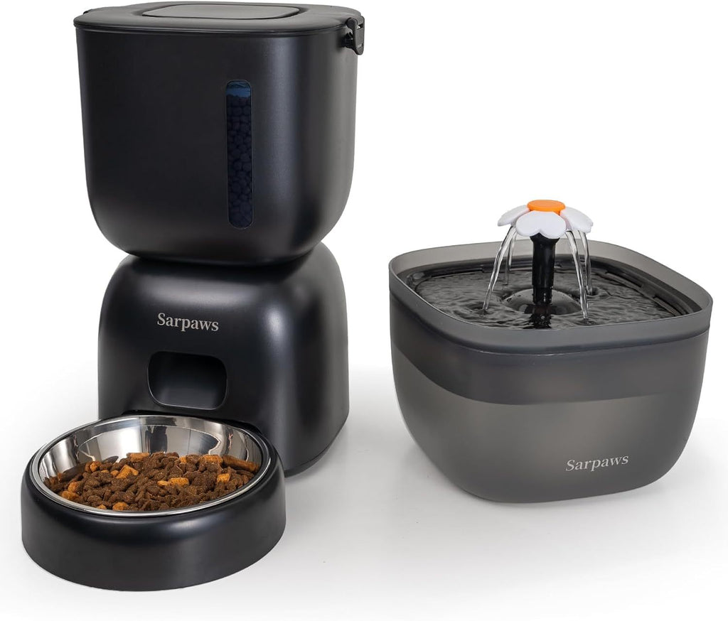 Smart Cat Feeding System - Dual Power Cat Feeder & Water Dis | Other