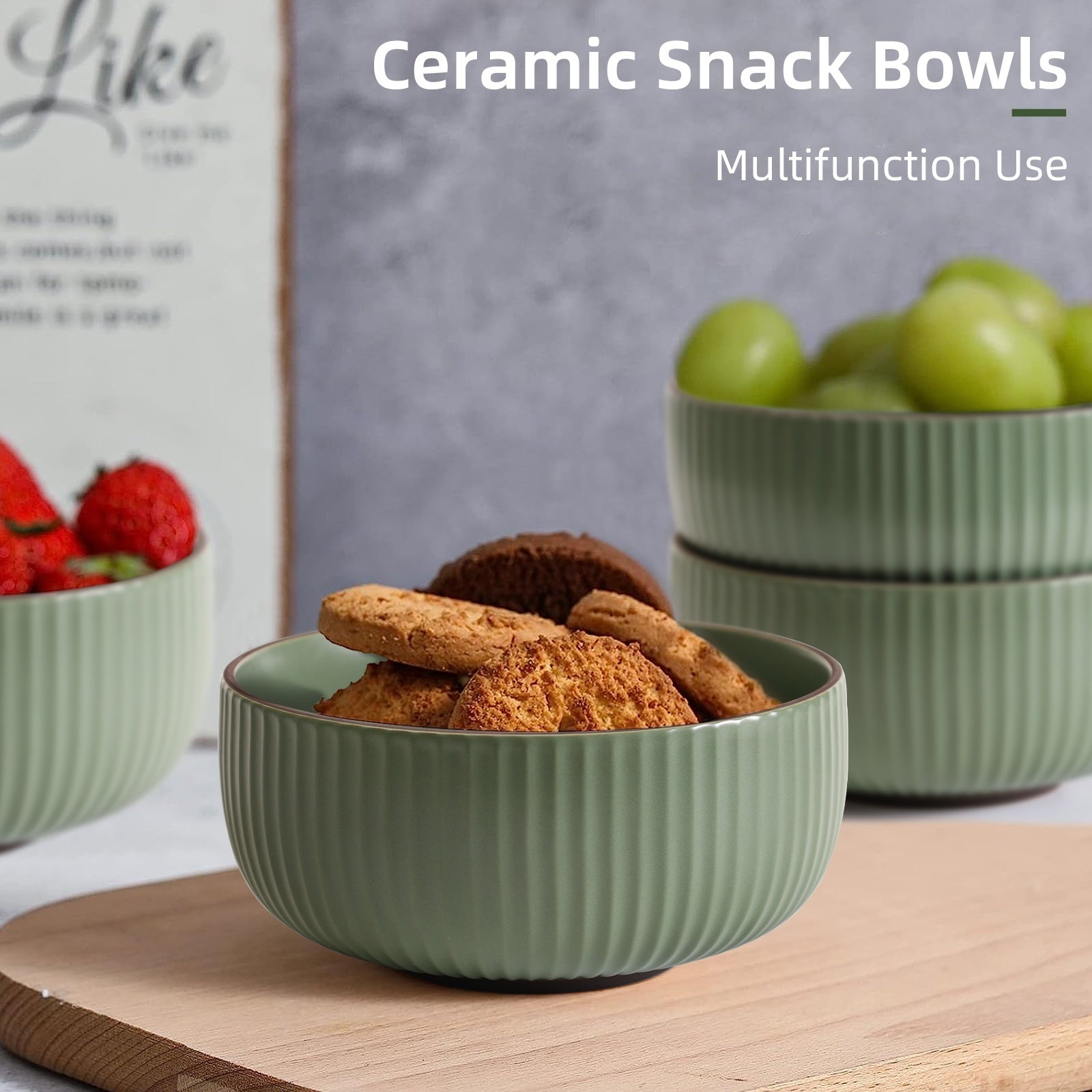Ceramic Bowls For Kitchen, 46oz Bowl Set Of 4 For Cereal, Sa | Other