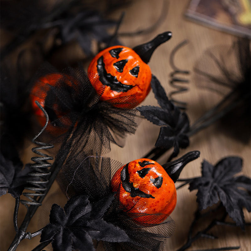 Halloween Decorations Black Horror Pumpkin Twig Cutting Bouq | Other