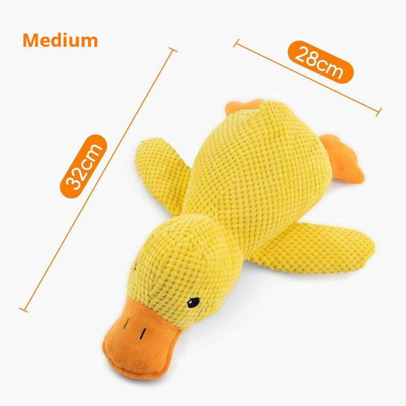 Pet Plush Toy Dog Calming Duck Stuffed Duck Toy Chew Toy Squ | Electronic Learning Toys