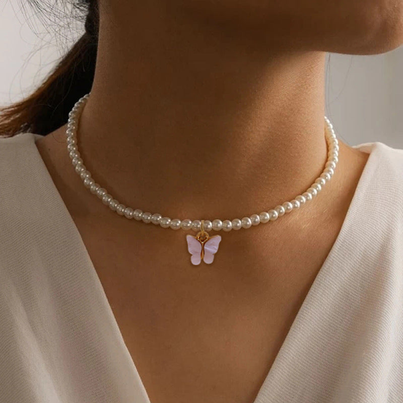 Elegant White Pearl Choker Necklace Small Round Pearl Weddin | Jewelry & Accessories