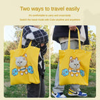 Pet Canvas Shoulder Bag, Cute Animal Shapedcat Carrier Canva | Luggage & Bags