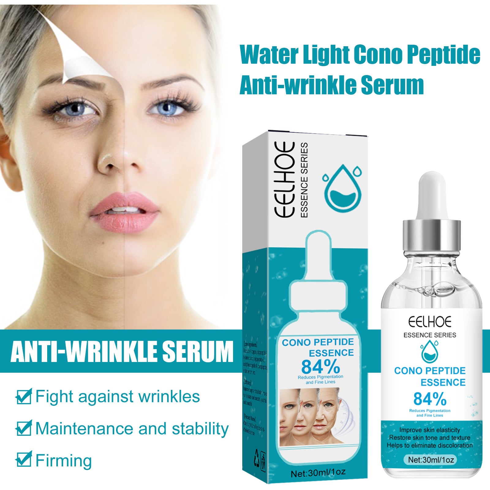 Eelhoe Hydroconus Peptide Anti-wrinkle Serum, Skin Repair Cr | Other