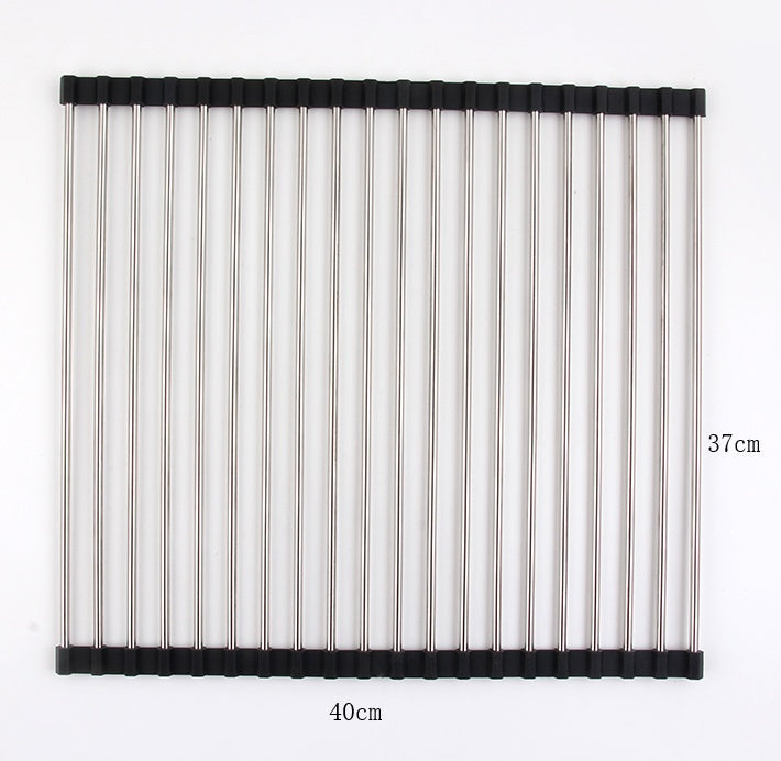 Folding Kitchen Drain Sink Rack Stainless Steel | Other