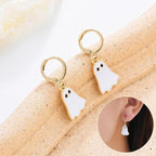 Halloween Ghost Earrings For Women Gold Ghost Huggie Hoop Ea | Jewelry & Accessories