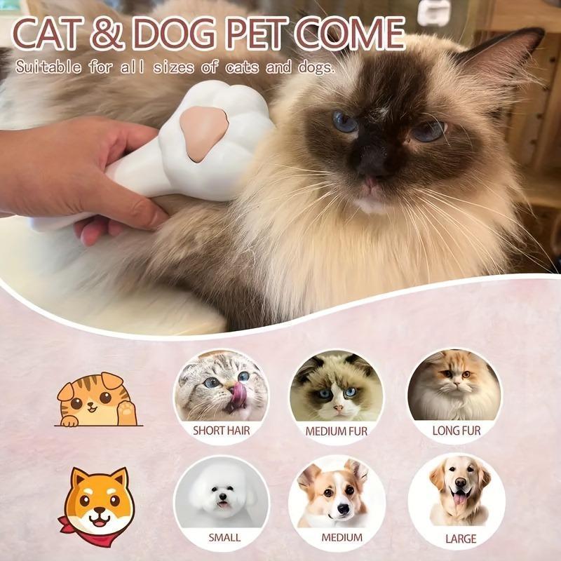 Pet Massage Hair Removal Comb, Paw Shapedpet Grooming Brush, | Other