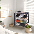 4-tier Shoe Rack With Grid Rack Wooden Rustic Foyer Shoe Rac | Other