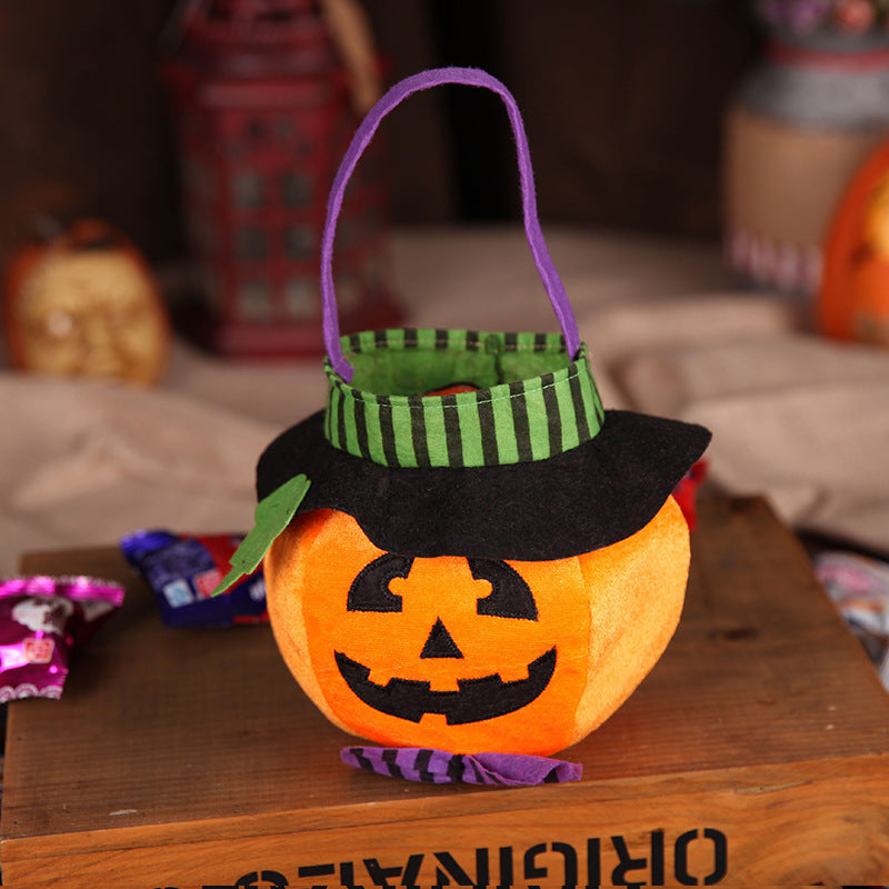Cute Halloween Candy Bag Halloween Pumpkin Pattern Portable | Luggage & Bags
