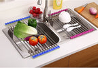 Folding Kitchen Drain Sink Rack Stainless Steel | Other