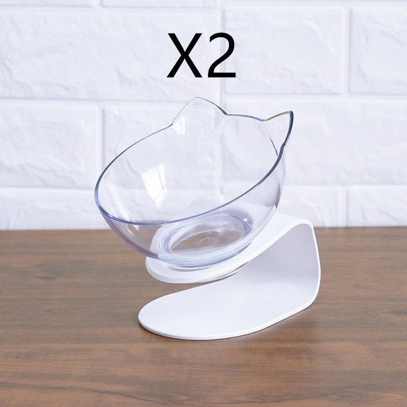 Non Slip Double Cat Bowl With Raised Stand Pet Food Cat Feed | Other
