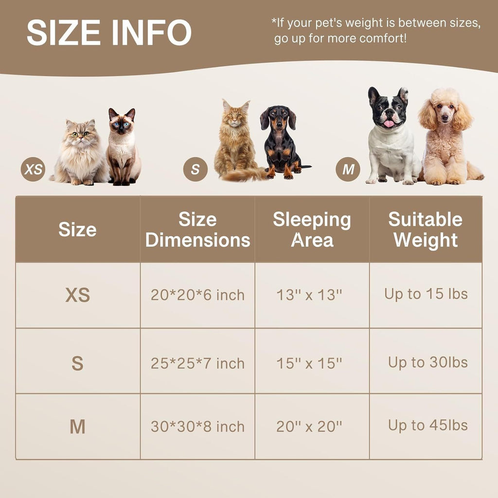 Mewoofun Donut Dog Bed For Medium Dogs - Calming Pet Bed Wit | Other