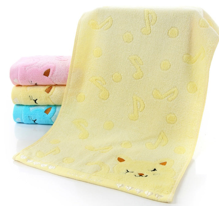 Bamboo Fiber Kitten Face Bath Towels | Other
