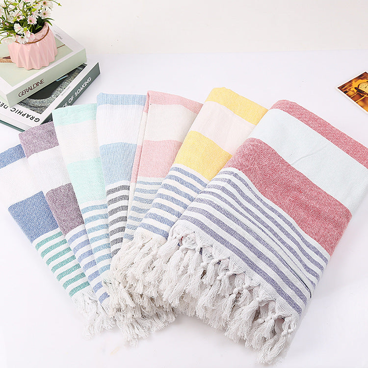Cotton Striped Beach Towel 100x180cm | Other