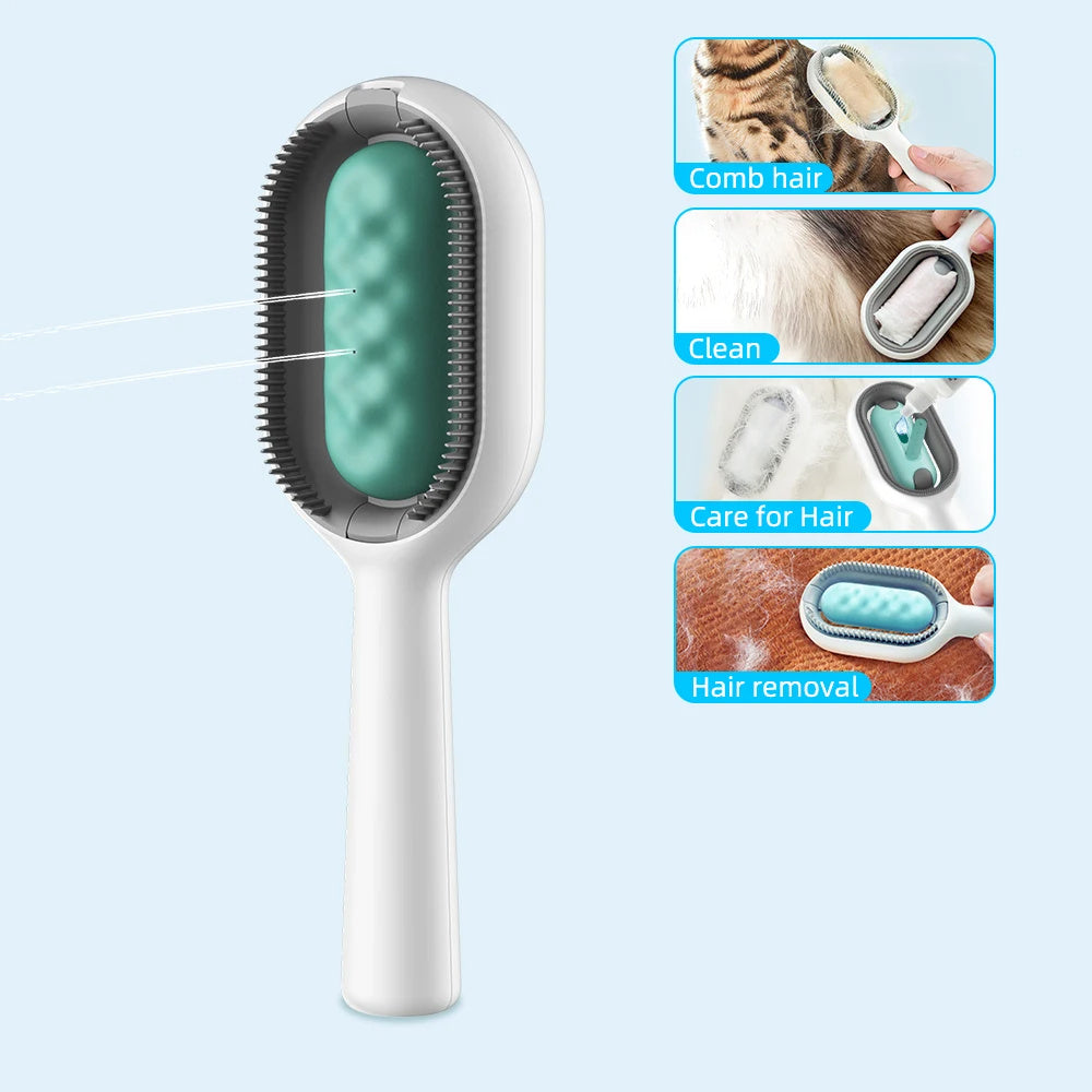 Cat Hair Brush With Water, Sticky Brush For Cats, 4 In-1 Cat | Other