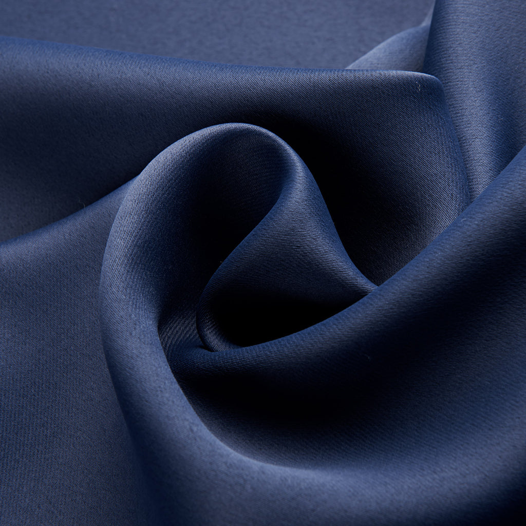 Dark Blue Bedroom Blackout Fabric Printed Curtains | Other