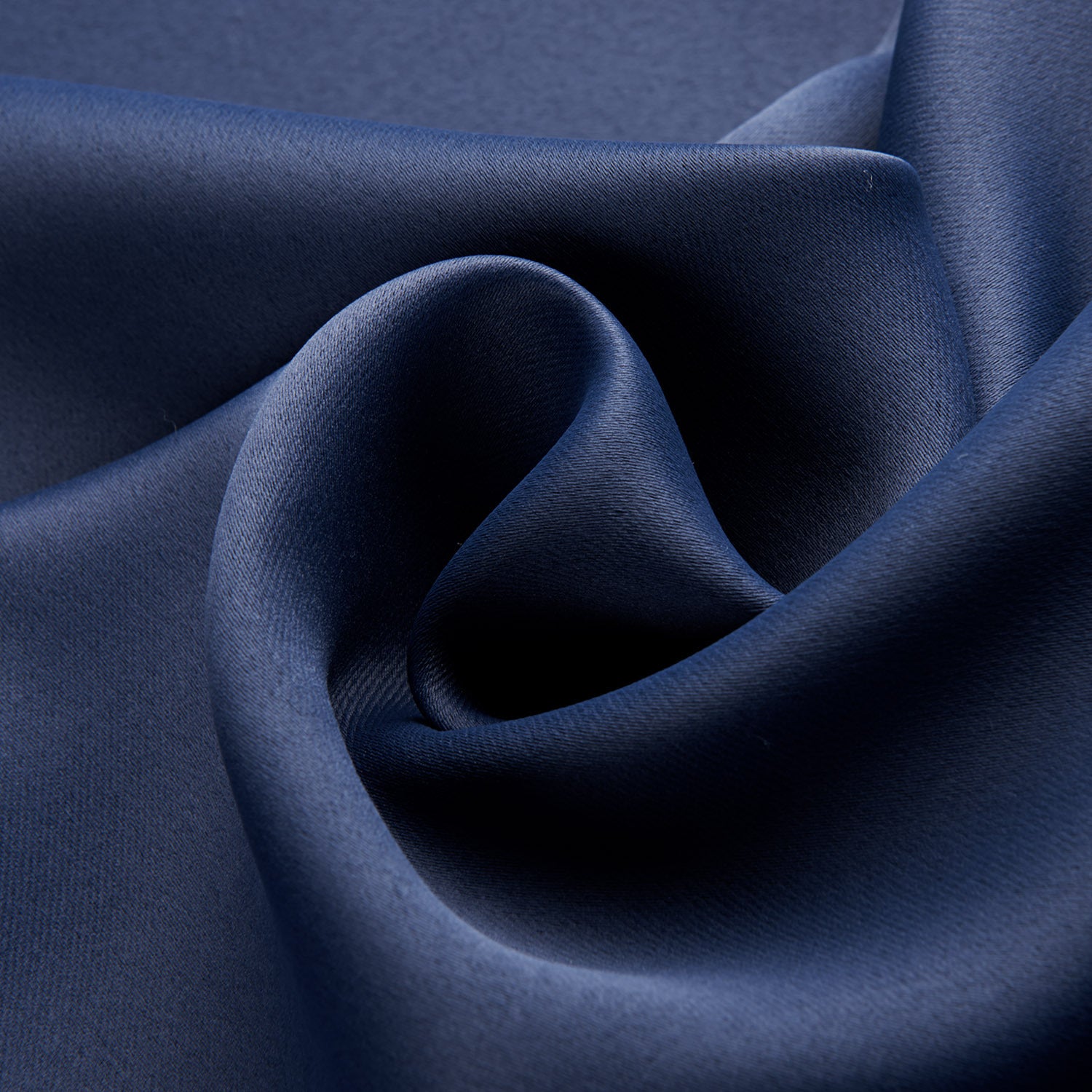 Dark Blue Bedroom Blackout Fabric Printed Curtains | Other