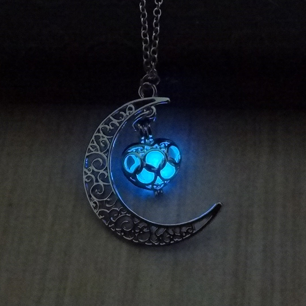 Glowing Pendant Necklaces Silver Plated Chain Necklaces | Jewelry & Accessories