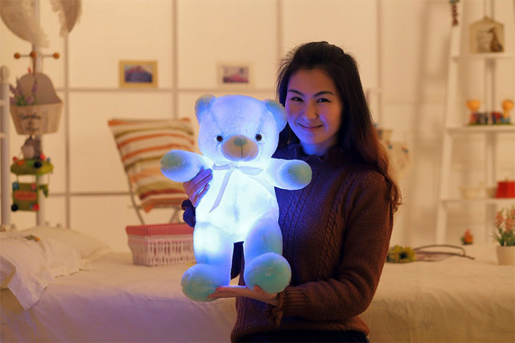 Creative Light Up Led Teddy Bear Stuffed Animals Plush Toy C | Electronic Learning Toys