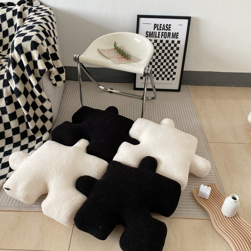 Fashion Stuffed Creative Puzzle Shaped Pillow Modern Splicea | Other
