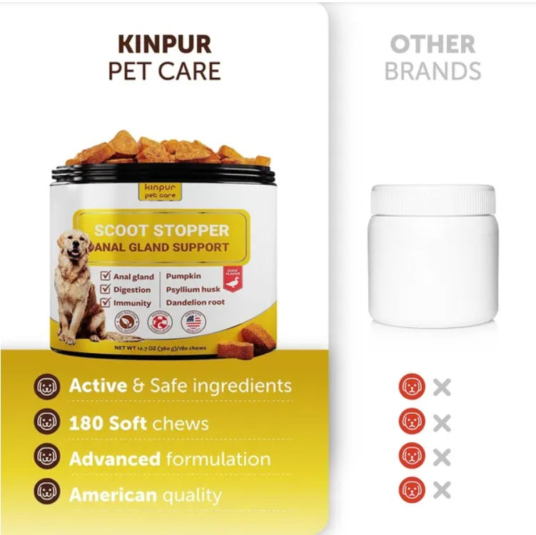 Scoot Stopper Soft Chews Fiber For Dogs Dog Anal Gland And D | Other
