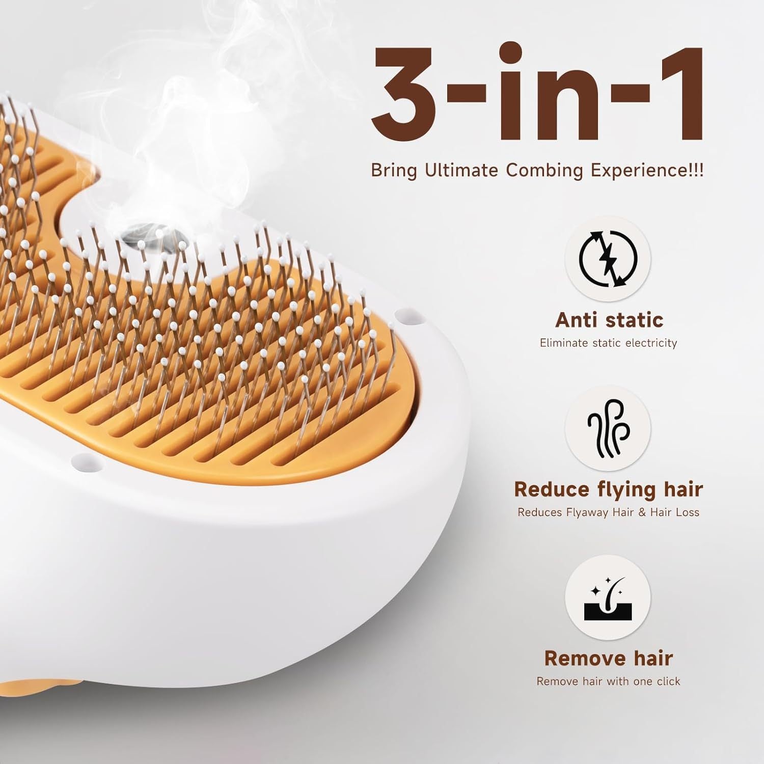 Universal Pet Steam Brush For Cats And Dogs 3-in-1 Spray Hai | Other