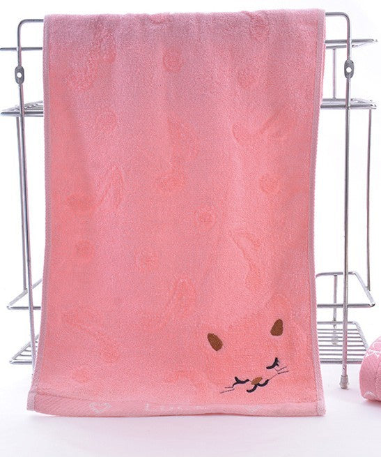 Bamboo Fiber Kitten Face Bath Towels | Other