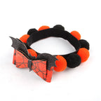 Halloween Pet Fur Ball Collar Pumpkin Accessories | Other