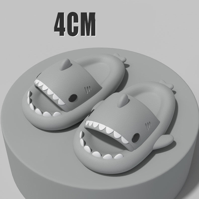 Adult's Slippers Indoor Outdoor Funny Shark Cartoon | Other