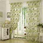 White Striped Yarn Translucent Curtain For Bedroom | Other