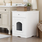 Wooden Pet House Litter Box Fence With Drawers | Other
