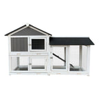 Detachable Pallet Ramp Wooden Outdoor Rabbit Hutch With Walk | Other