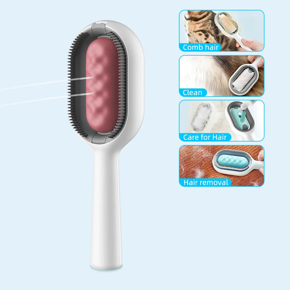 Cat Hair Brush With Water, Sticky Brush For Cats, 4 In-1 Cat | Other