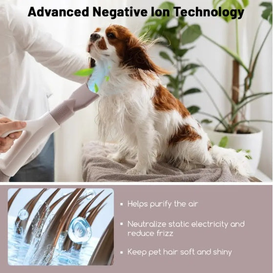 1 Pc Dog Cat Hair Blower With Negative Ion Function And Adju | Other